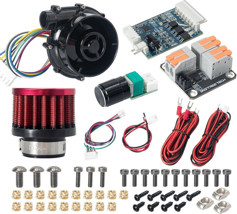 BigTreeTech Universal Turbo Kit 24V Brushless Centrifugal Air Blower WS7040 BLDC Blower Fan 6.5kpa Blower Kit with Universal Controller Adapter&Air Filter 3D Printer Part for Voron2.4, VzBot, HevORT - Image 1